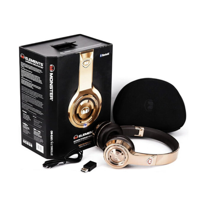 MONSTER ELEMENTS BT/WIRED/USB ON-EAR ROSE GOLD