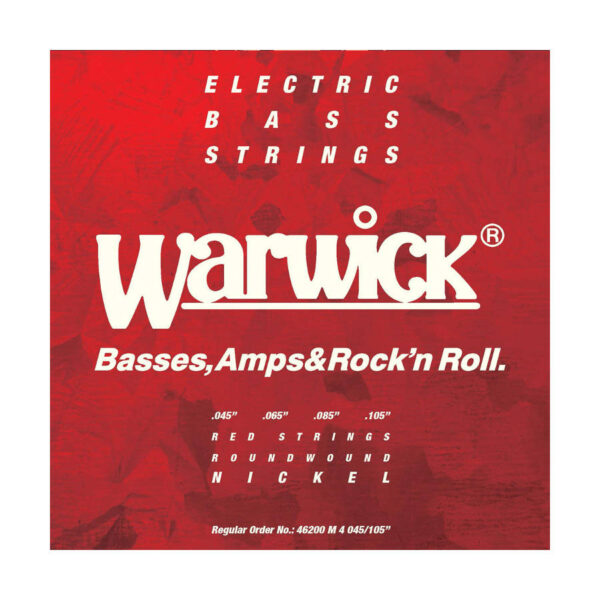 WARWICK 46200 M 4 045/105 RED LABEL BASSO ELETTRICO 4 ST 045-105 NICKEL
