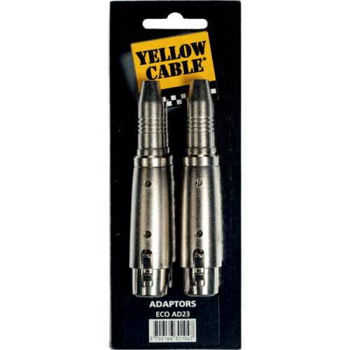 YELLOW CABLE AD23 Adattatore Jack TRS Femmina/XLR Femmina 2 Pcs