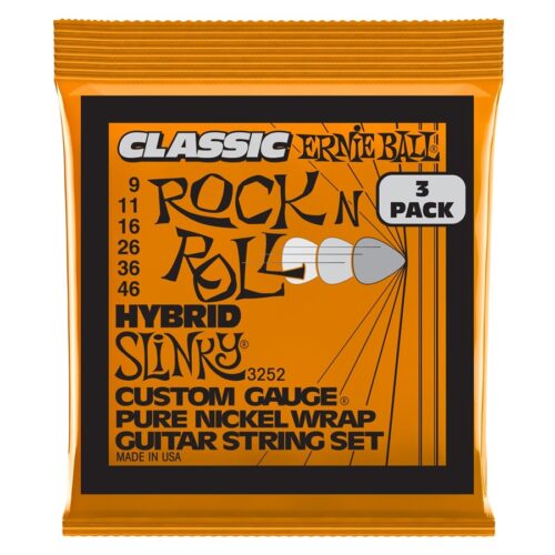 ERNIE BALL 3252 Hybrid SlinkyClassic RnR Pk 9 46