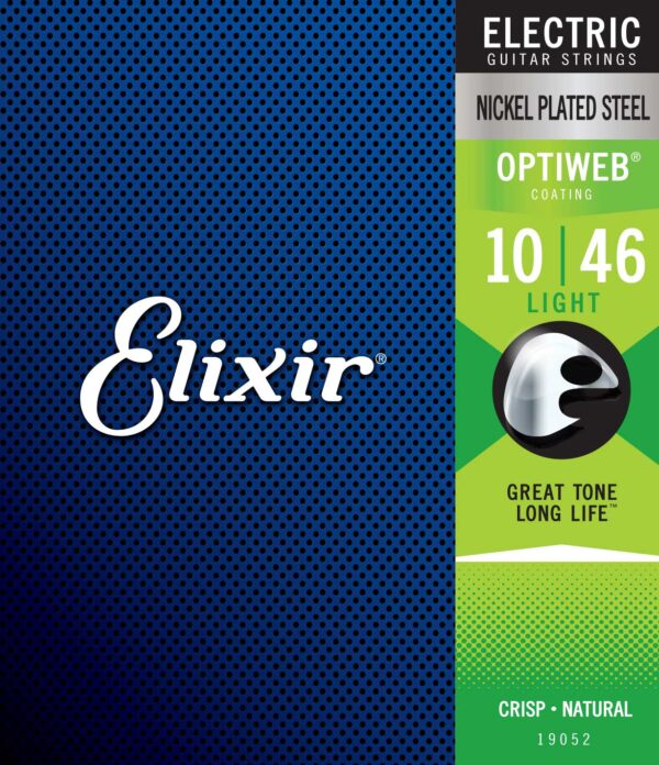 Elixir 19052 Electric Nickel Plated Steel Optiweb