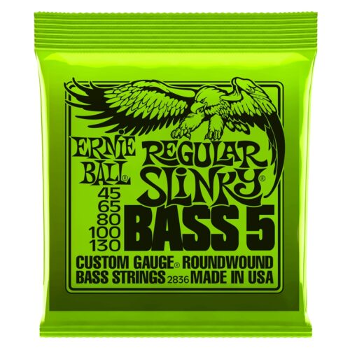 Ernie Ball 2836 Nickel Wound 5 corde Regular Slinky 45-130