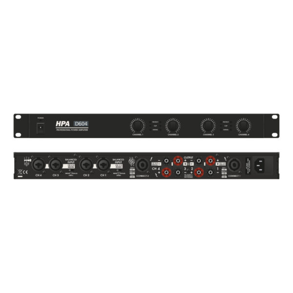 HPA HP-D604 AMPLIFICATORE CLASSE D 4X80/150W