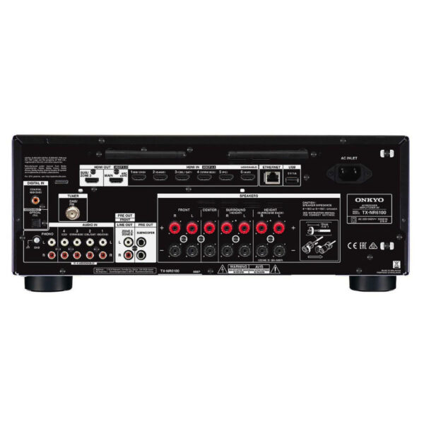 Onkyo TX-NR6100 Black Sintoamplificatore 7.2