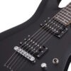 SCHECTER C-6 DELUXE NERA SATINATA