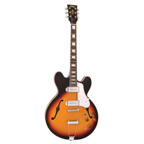 VINTAGE VSA500 Reissued Semi Acoustic Sunburst