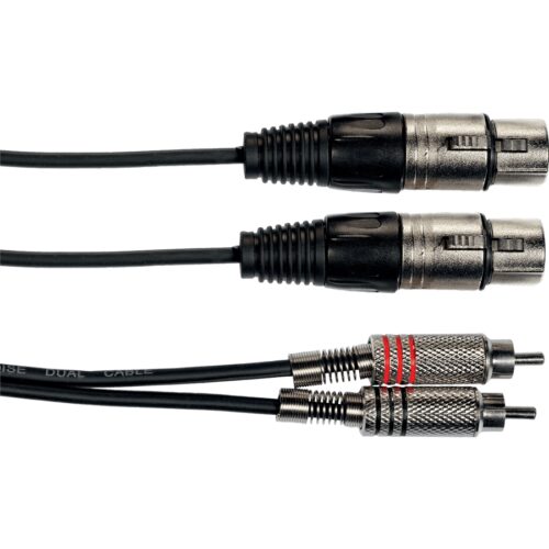 YELLOW CABLE K10-3 Cavo Segnale 2x RCA maschio/2x XLR Femmina 3 m