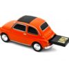 AUTODRIVE USB CAR FIAT500 ORANGE 16 GB