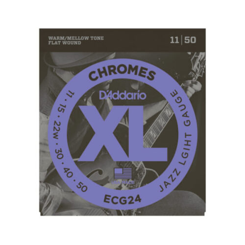 D'ADDARIO ECG24 CHROMES JAZZ LIGHT