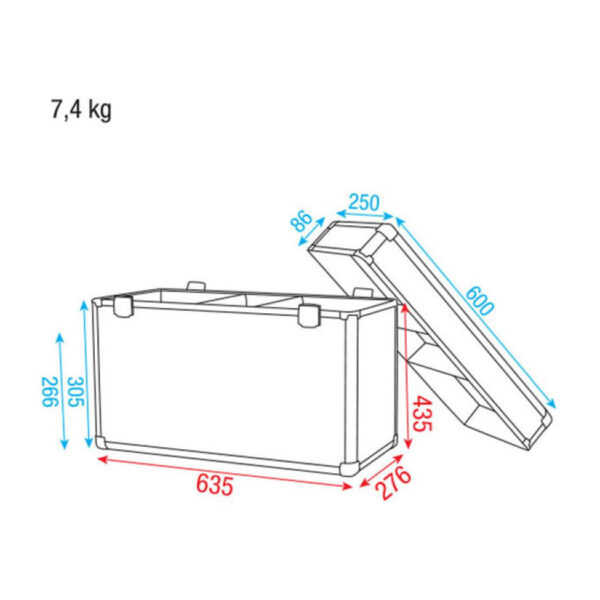 Dap-Audio LCA-PHA6 Case 2x Phantom