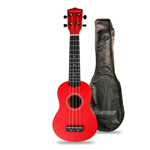 Pure Tone Ukulele Soprano Red