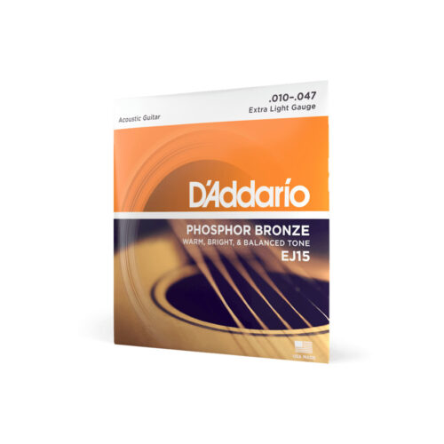 D'Addario EJ15 Phosphor Bronze Wound Extra Light - 10/47