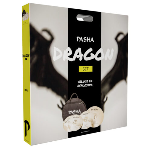 Pasha DR-SET Dragon Set di piatti per batteria con borsa in omaggio